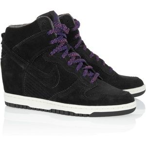 Nike Dunk Sky High Black Suede Sneakers 8.5